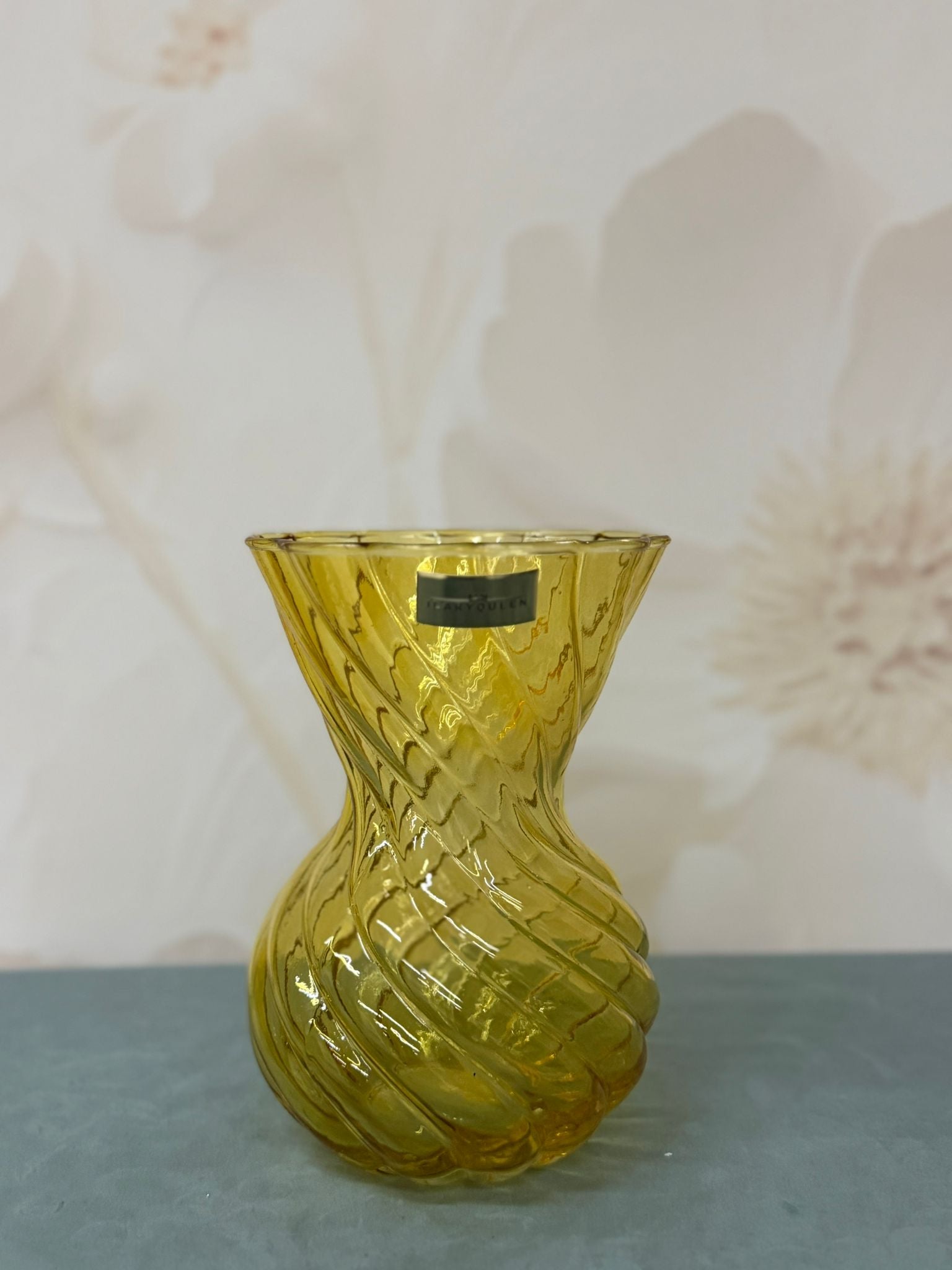 Vaso Foulard Piccolo Ambra Lustrato