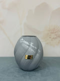 Vaso Foulard Piccolo Grigio Lustrato