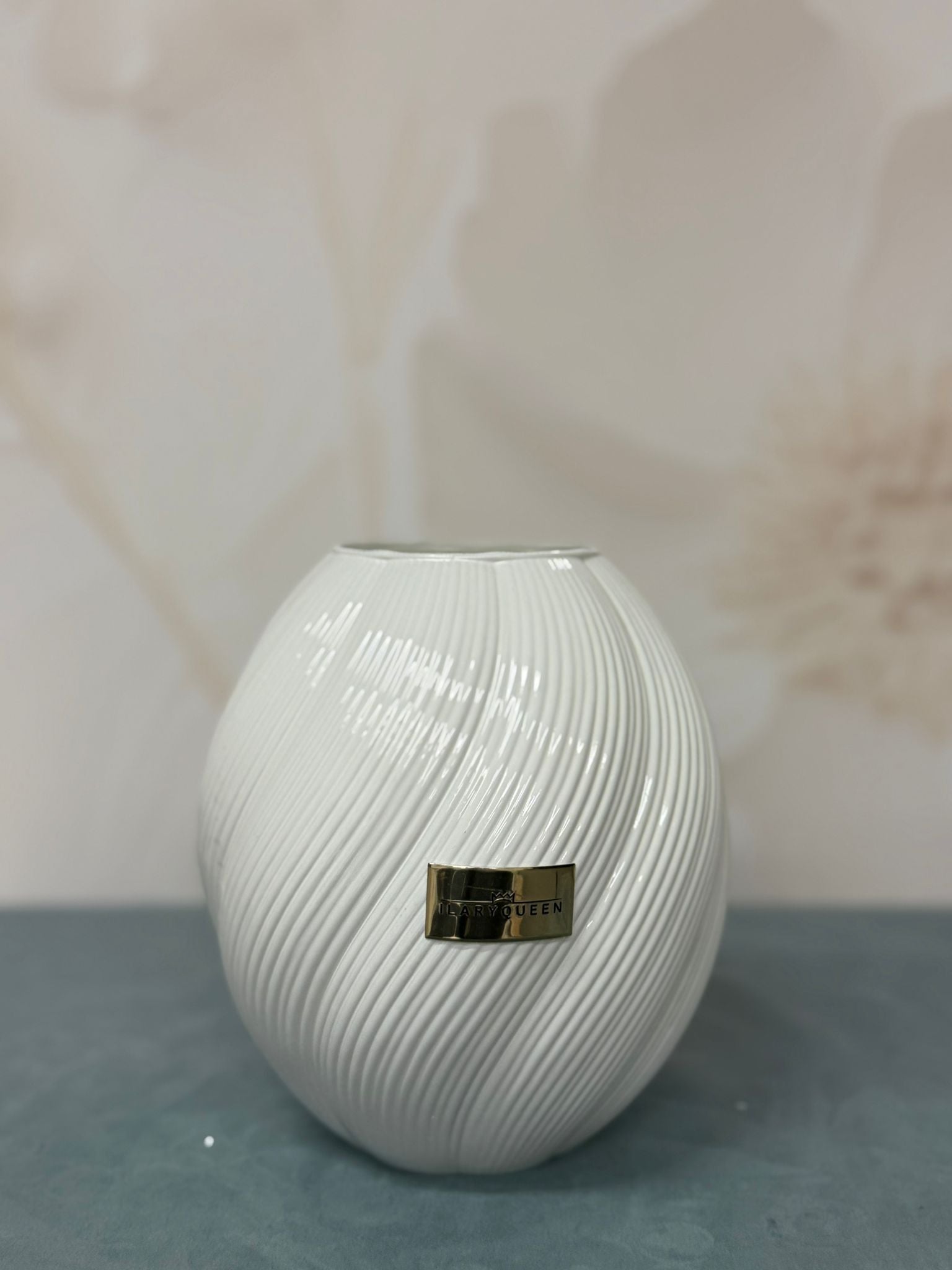 Vaso Foulard Piccolo Bianco Lustrato