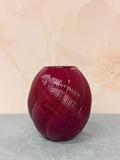 Vaso Foulard Piccolo Bordeaux Lustrato