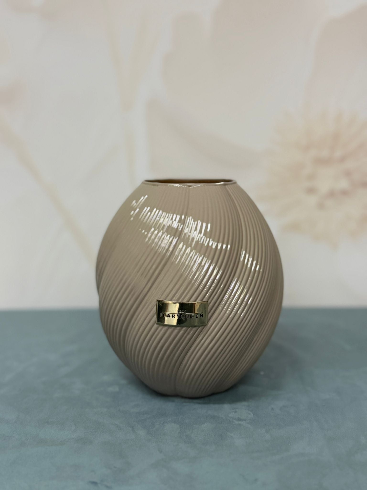 Vaso Foulard Piccolo Tortora Lustrato