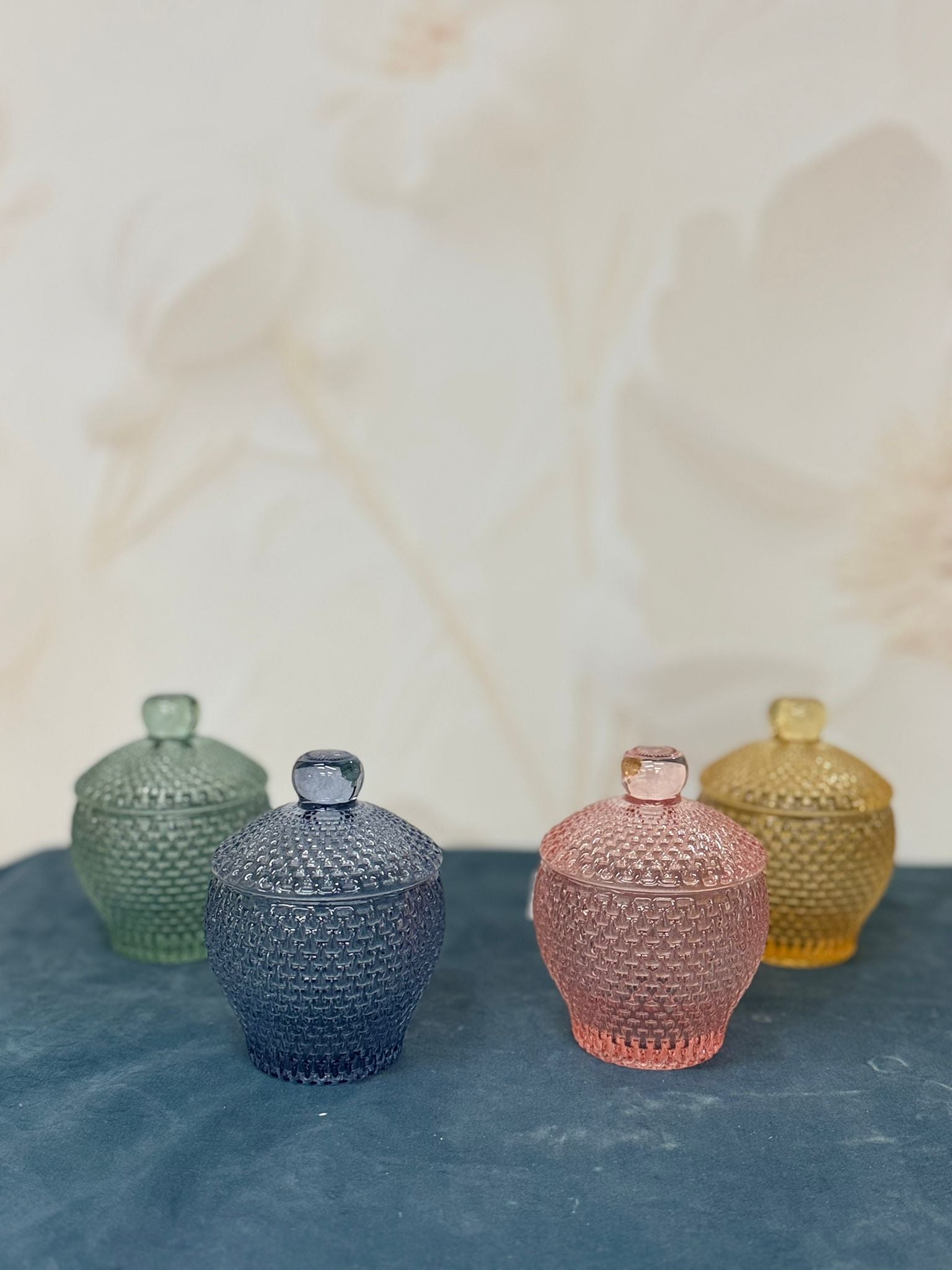 Porta Bon Bon In Vetro Colorato