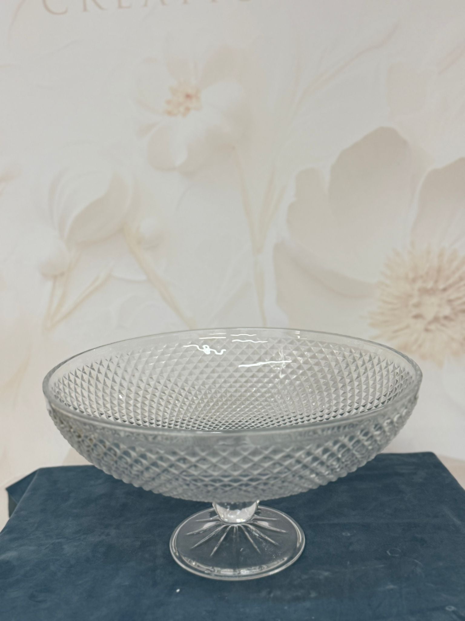 Centro Tavola In Vetro Trasparente