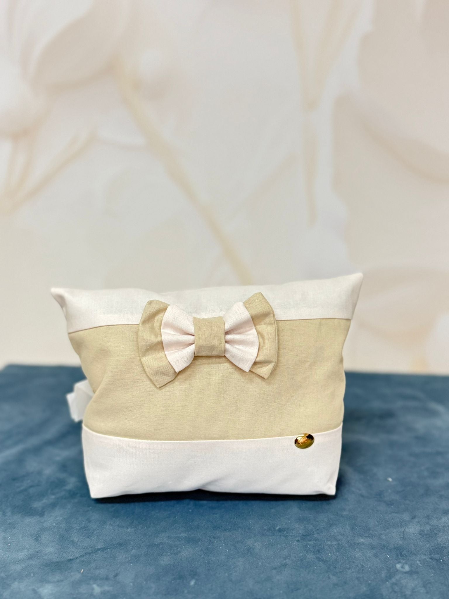 Pochette Zip Rosa E Nocciola