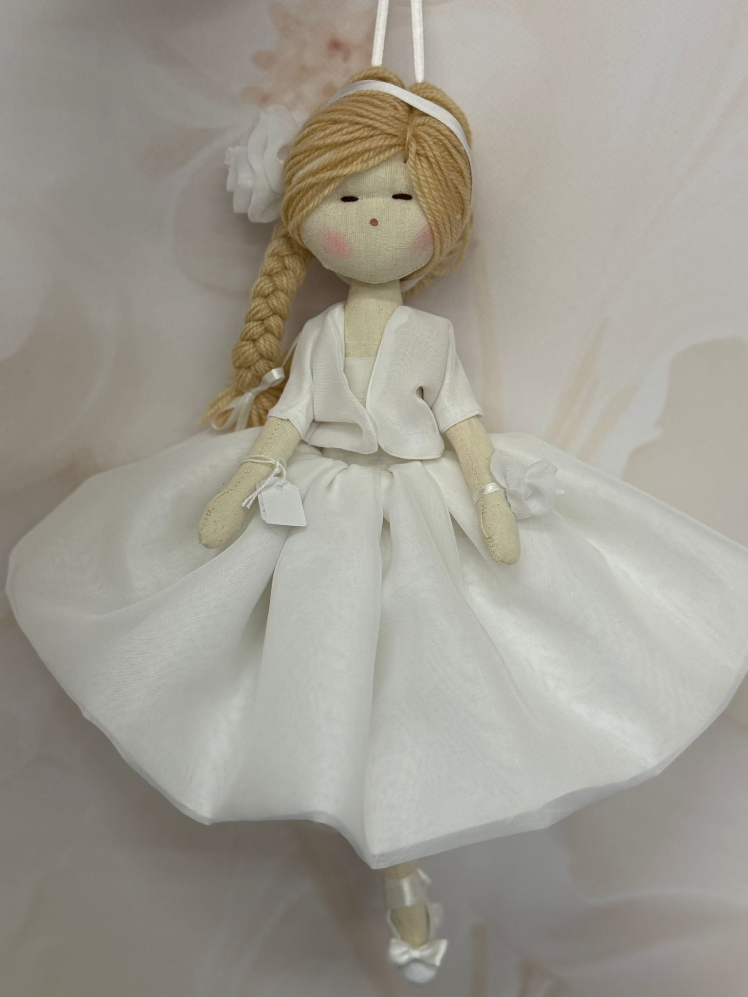 Bambola Stoffa Organza Bianca