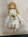Bambola Grande Pezza Rosa Con Teddy