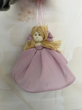 Bambola Stoffa Organza Rosa