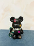Salvadanaio Teddy Nero Con Foulard