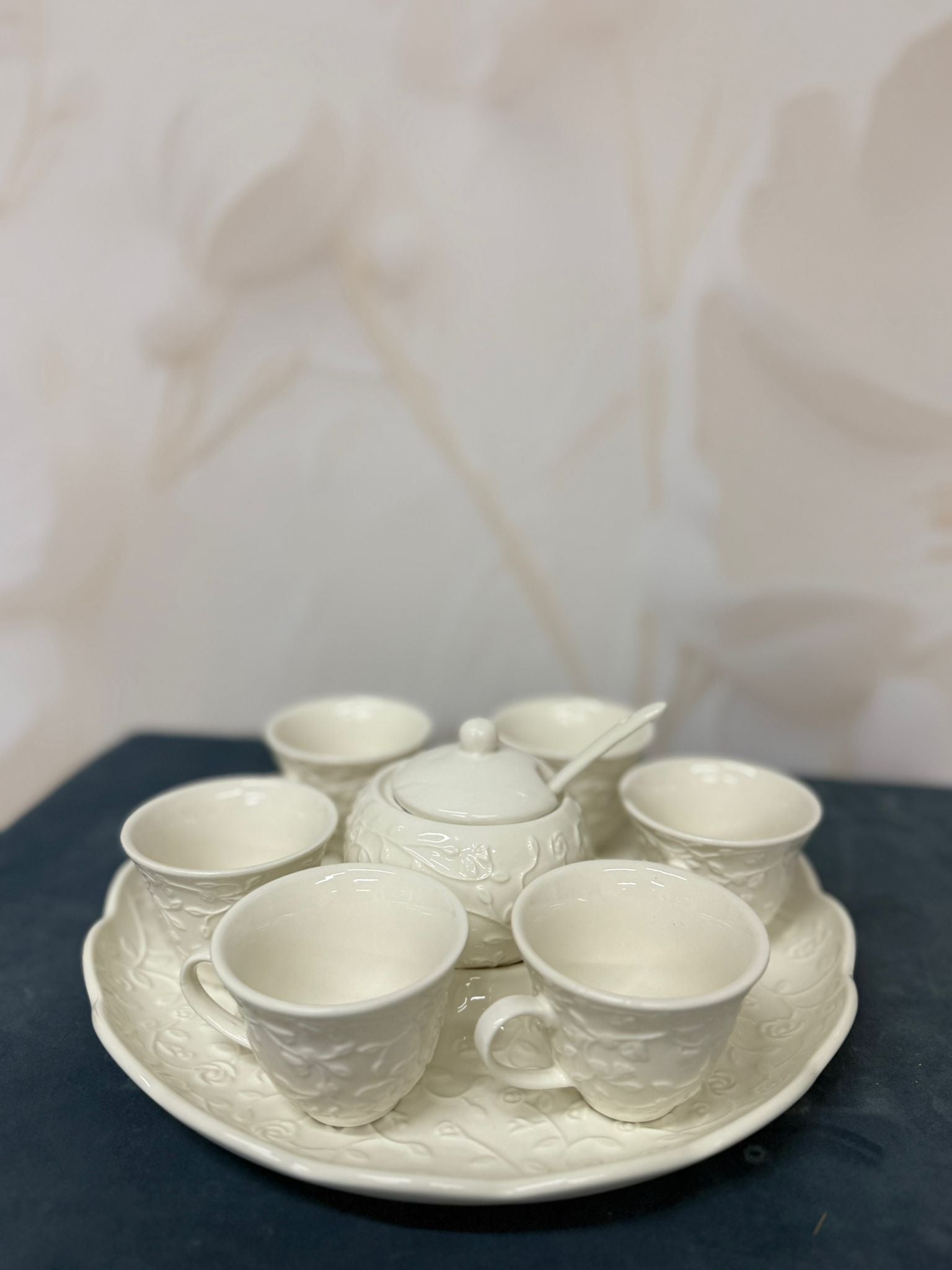 Vassoio Set Caffè Porcellana Romance