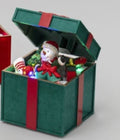 Gift Box Pupazzo Di Neve Con Musica e Luci Led