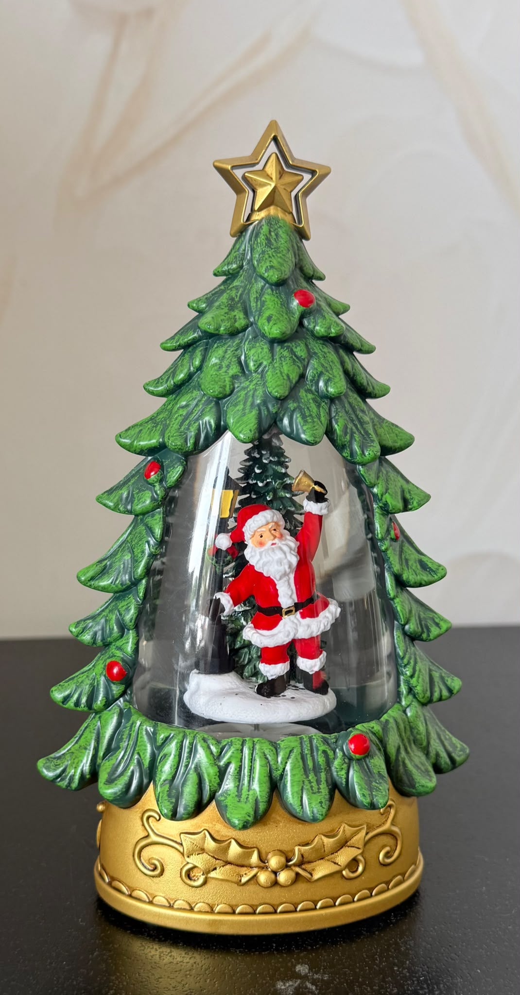 Albero Acqua/Neve Con Musica e Luci Led
