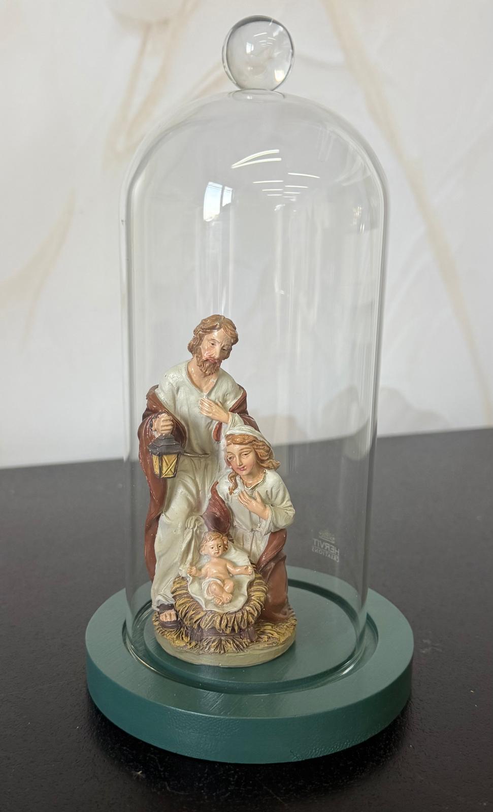 Teca Campana Vetro Natività