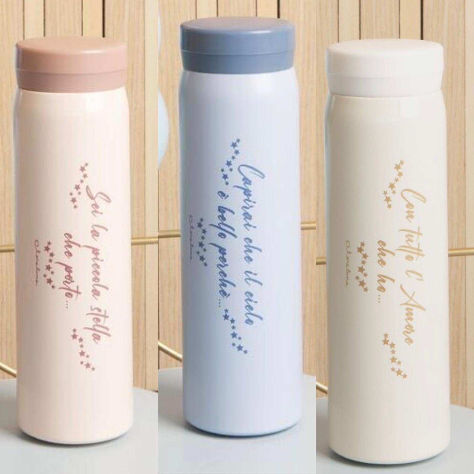 Boracce termiche rosa/azzurro/bianco