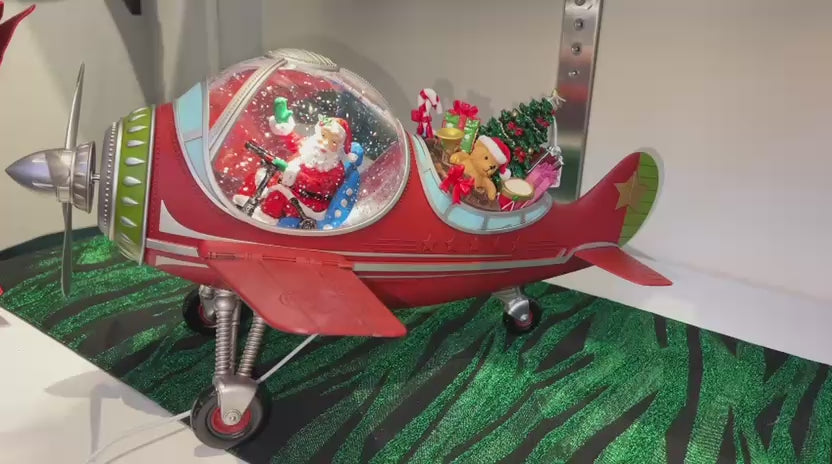 Aereoplano acqua/neve con luci led musica e cavo usb