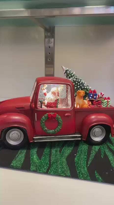 Decoro macchina acqua/neve con musica luce led e cavo usb