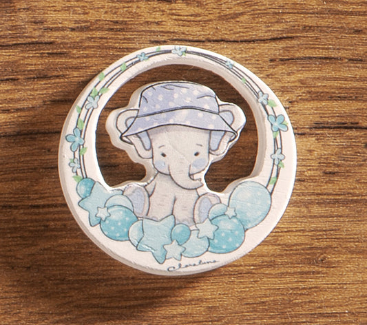 ciondolo in gesso elefante