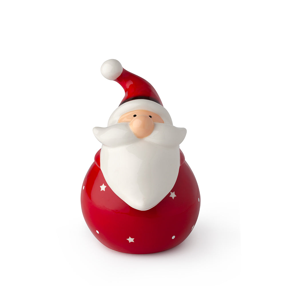 Contenitore Babbo Natale in porcellana