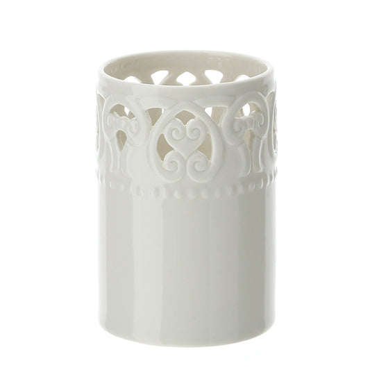 porta bicchieri in porcellana