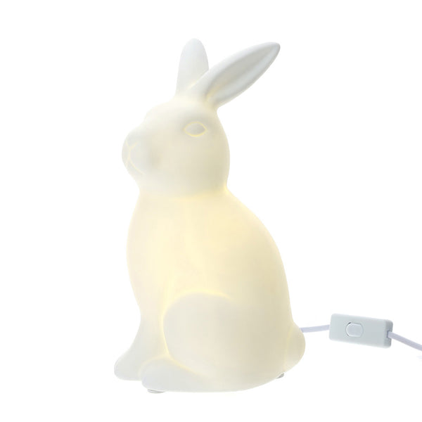 lampada coniglio in porcellana Hervit