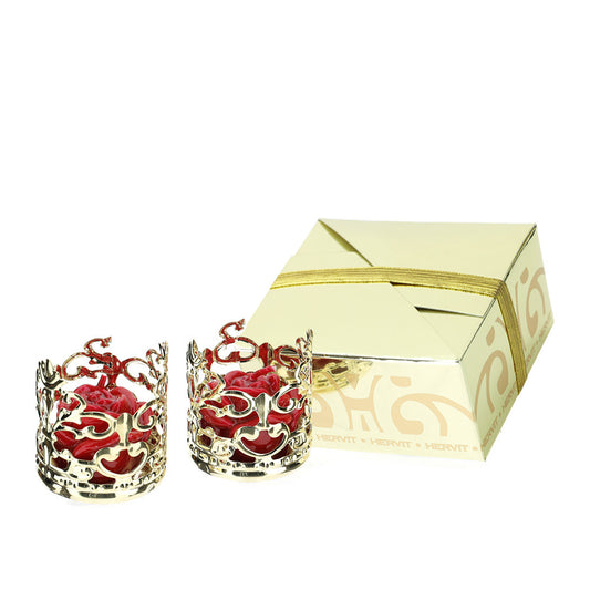 box carat gold portacandele