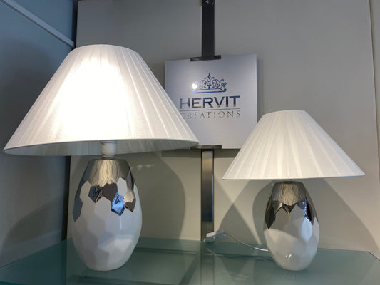 lampada gres bianco/argentato