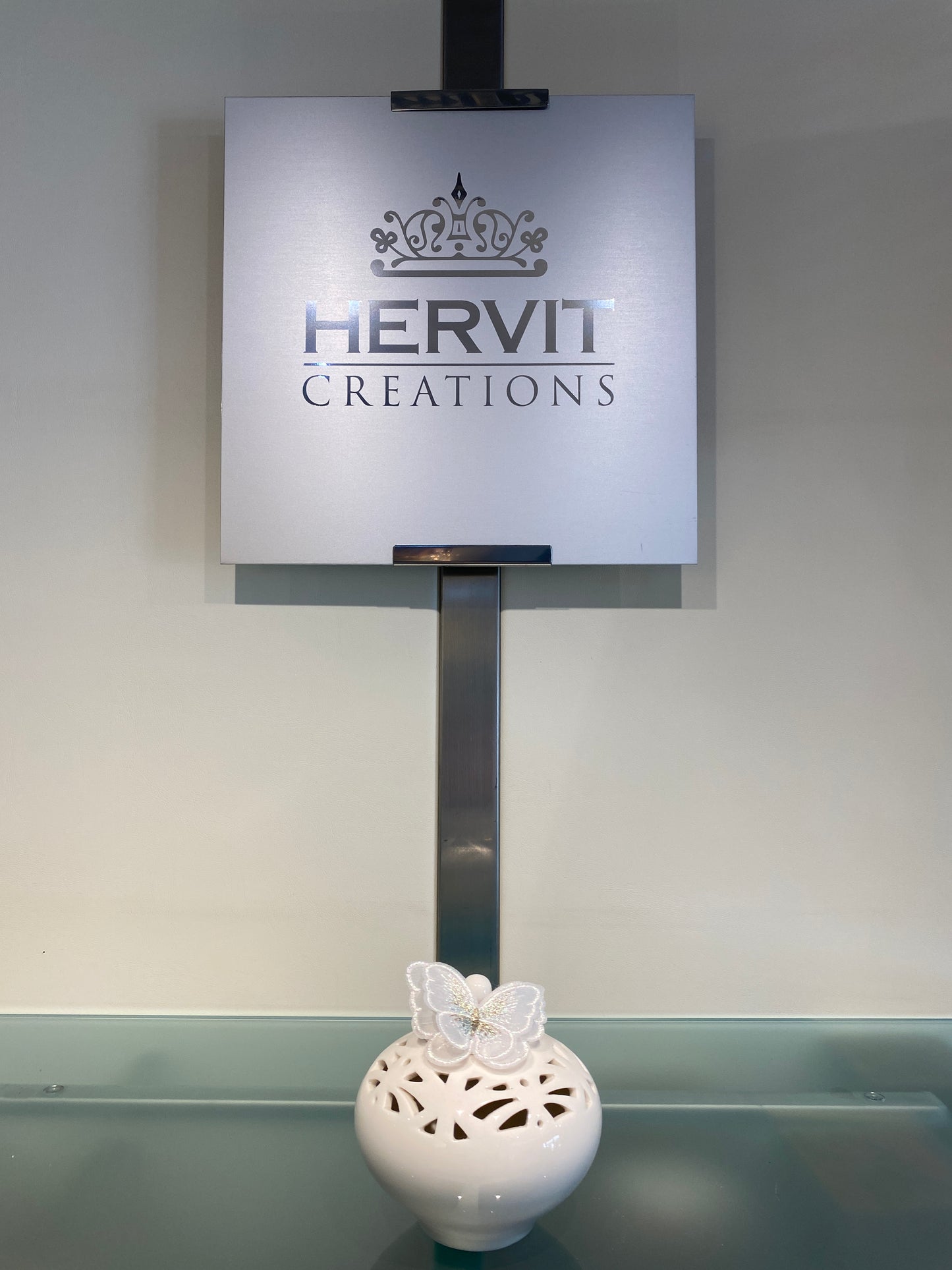 contenitore in porcellana traforata Hervit