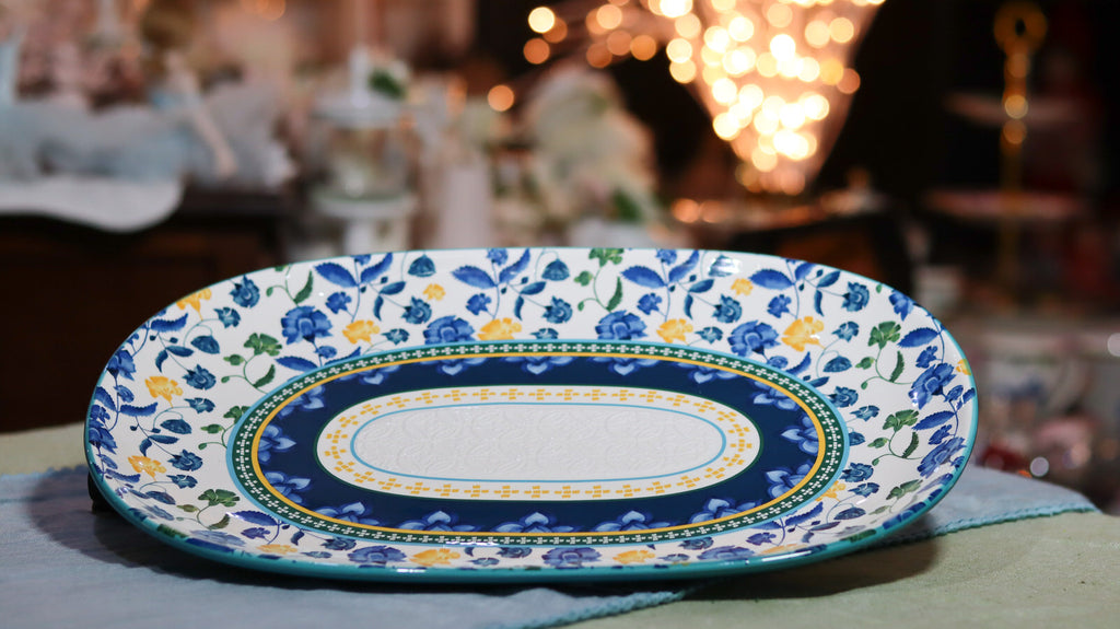 Vassoio "Rhapsody" Oblungo Blue