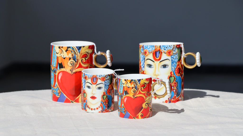 Tazzine da caffè "Baroque&Rock"