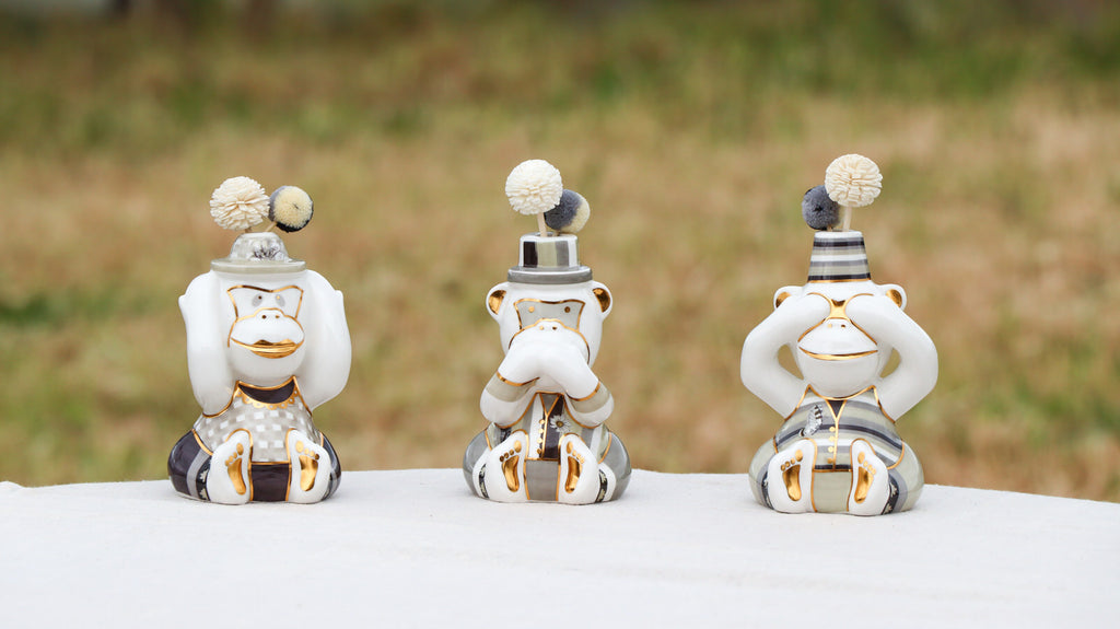 Set 3 scimmiette profumatori