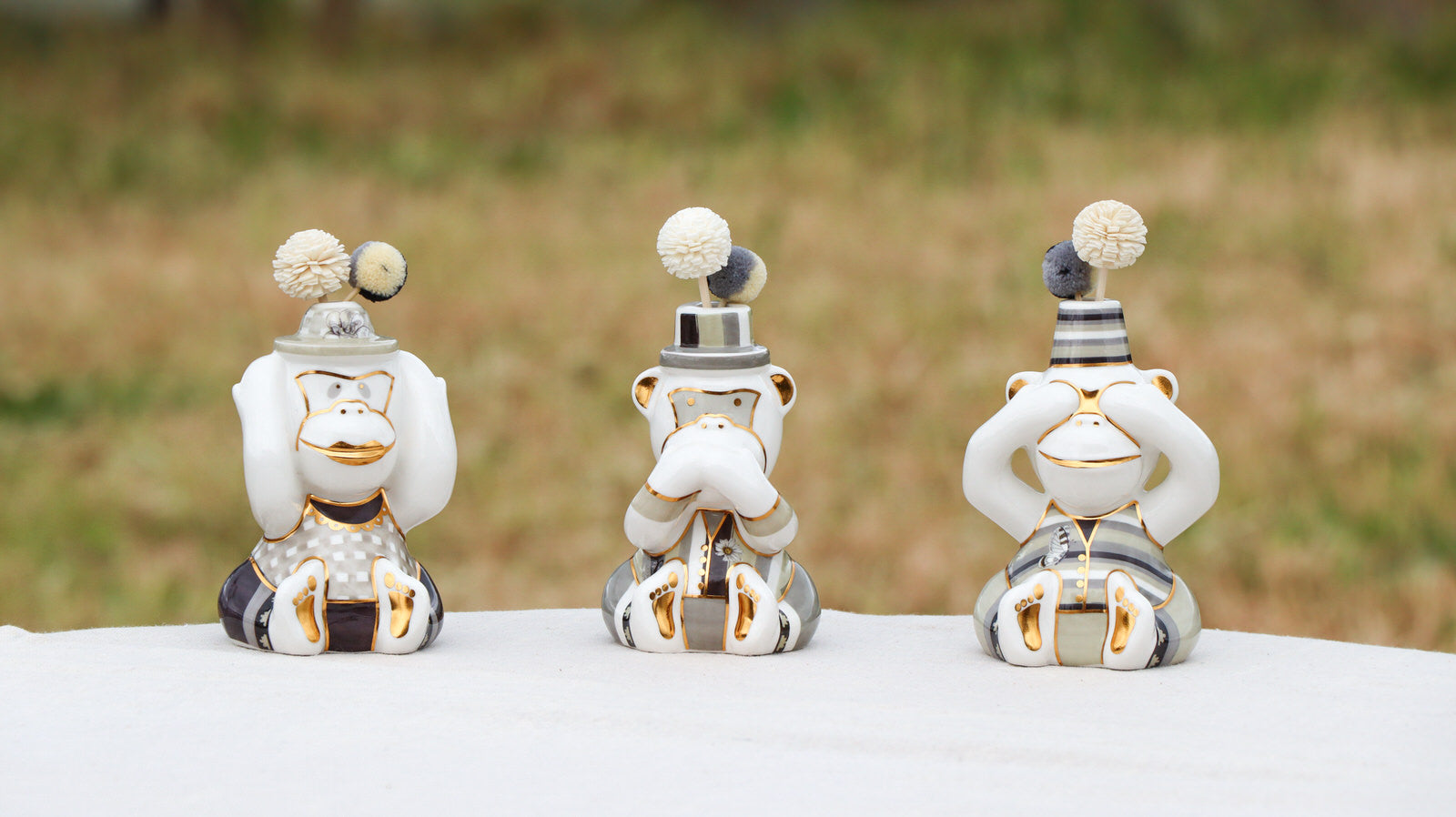 Set 3 scimmiette profumatori