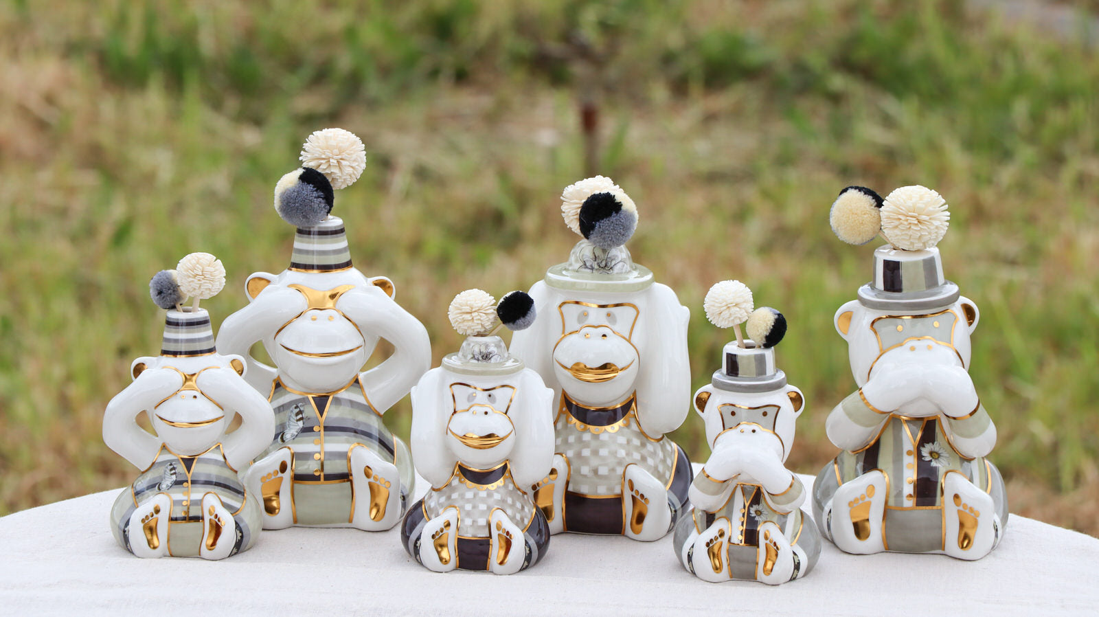 Set 3 scimmiette profumatori