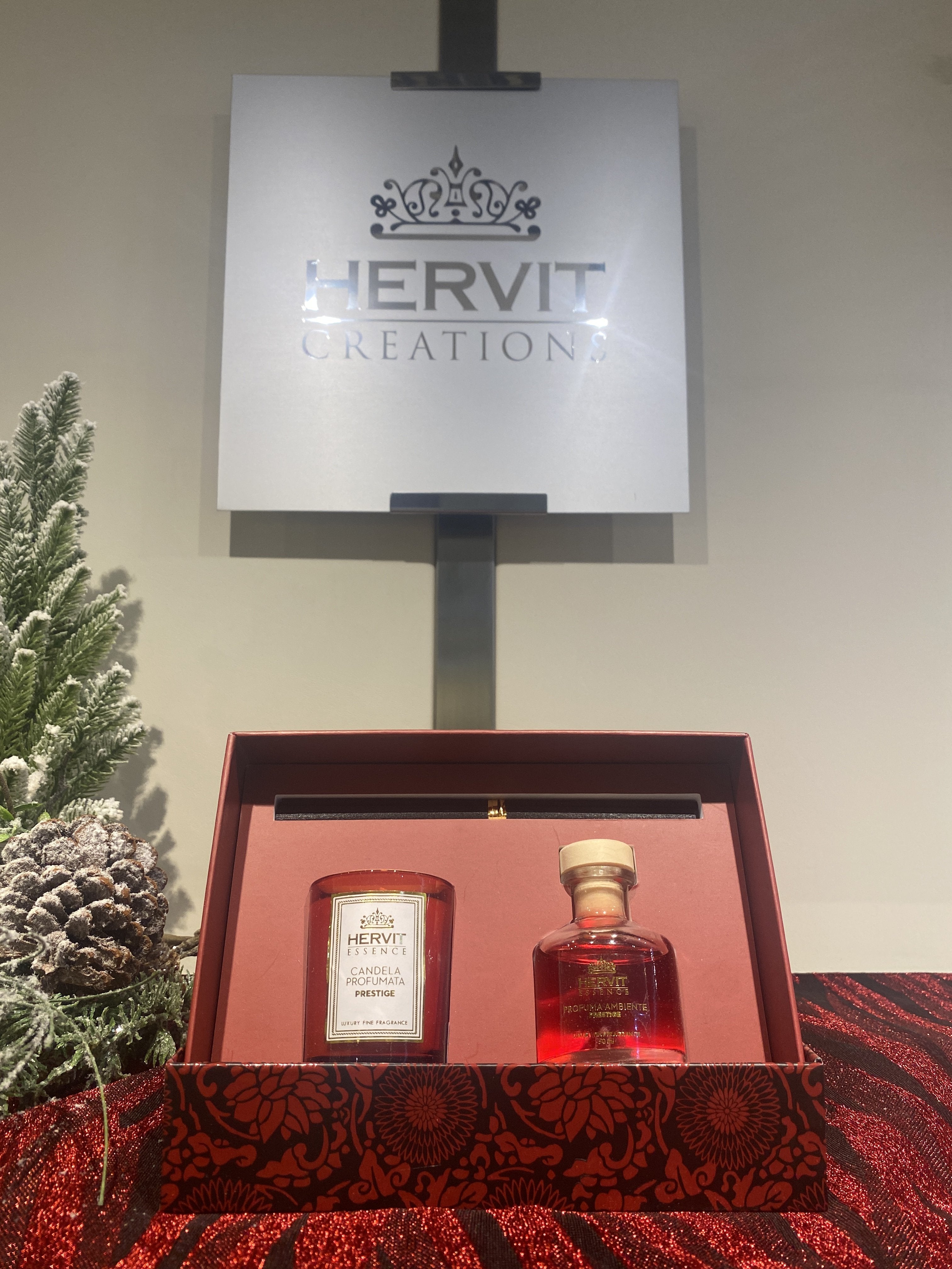 Set profuma ambiente e candela "Prestige"