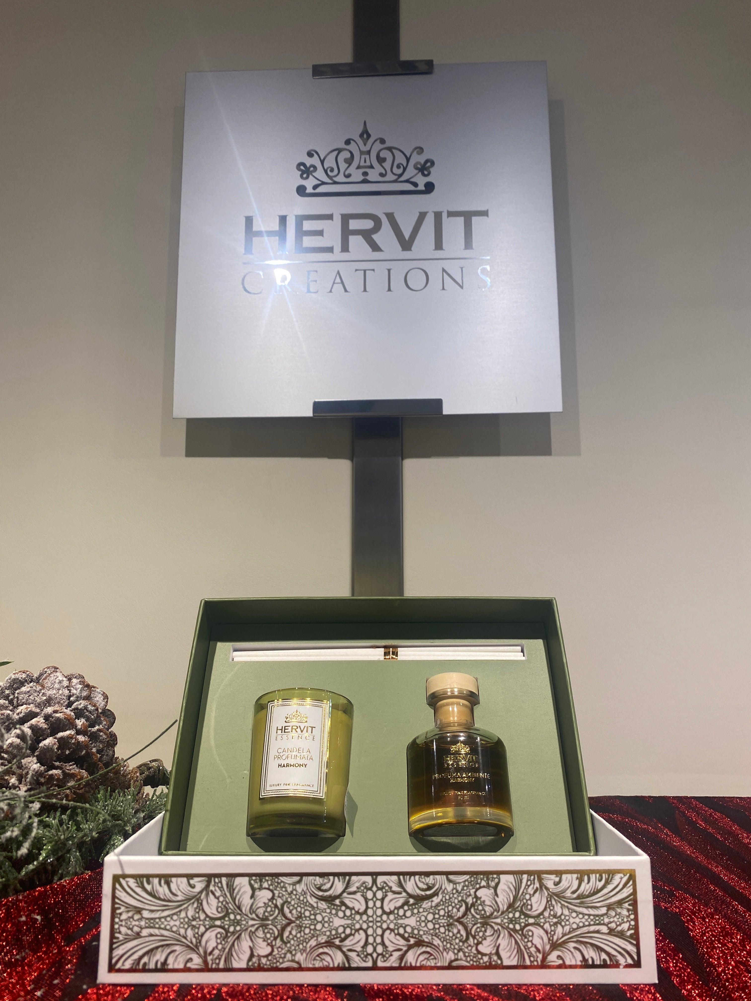 Set profuma ambiente con candela "Harmony"