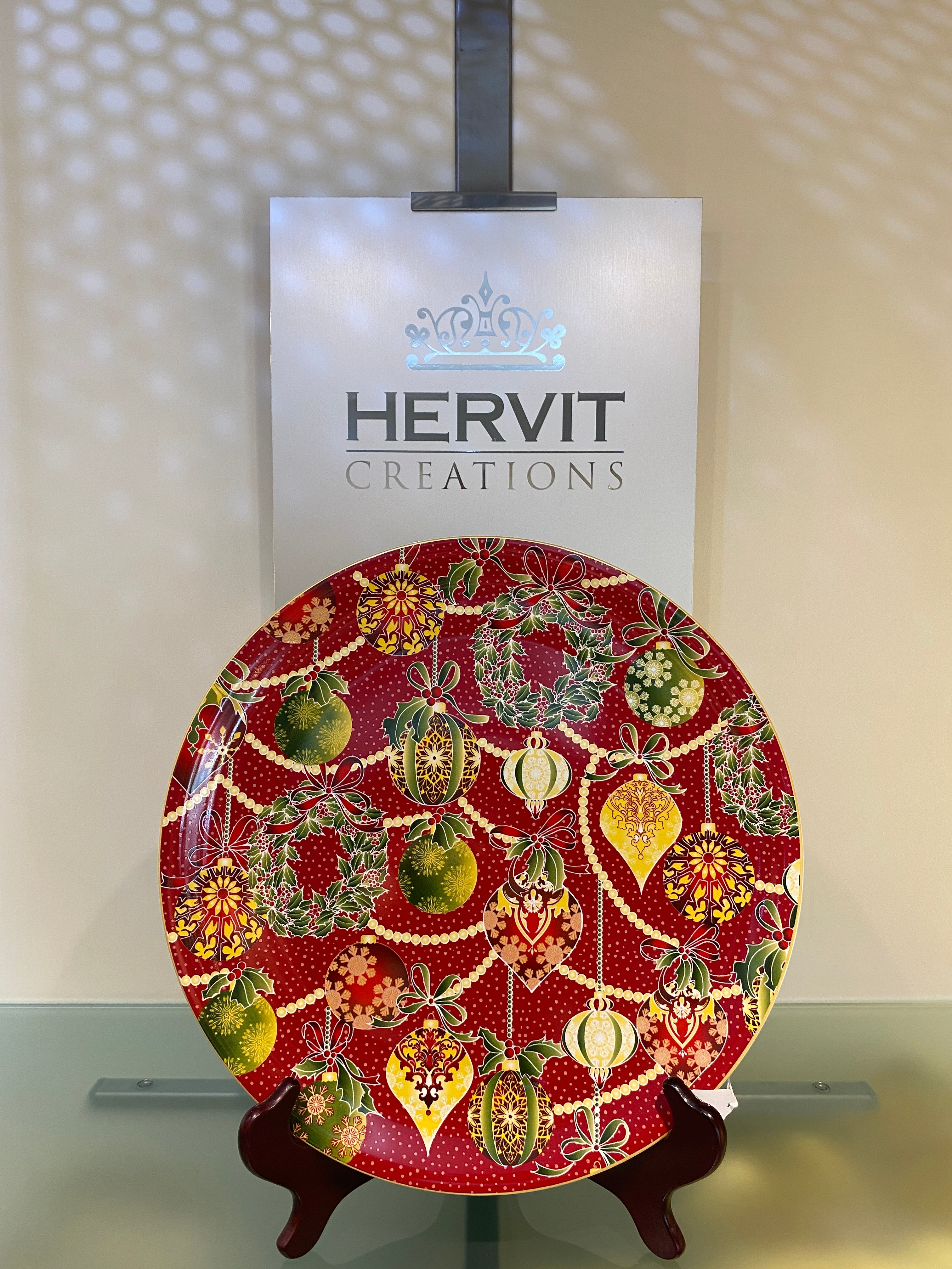 Piatto natalizio in porcellana