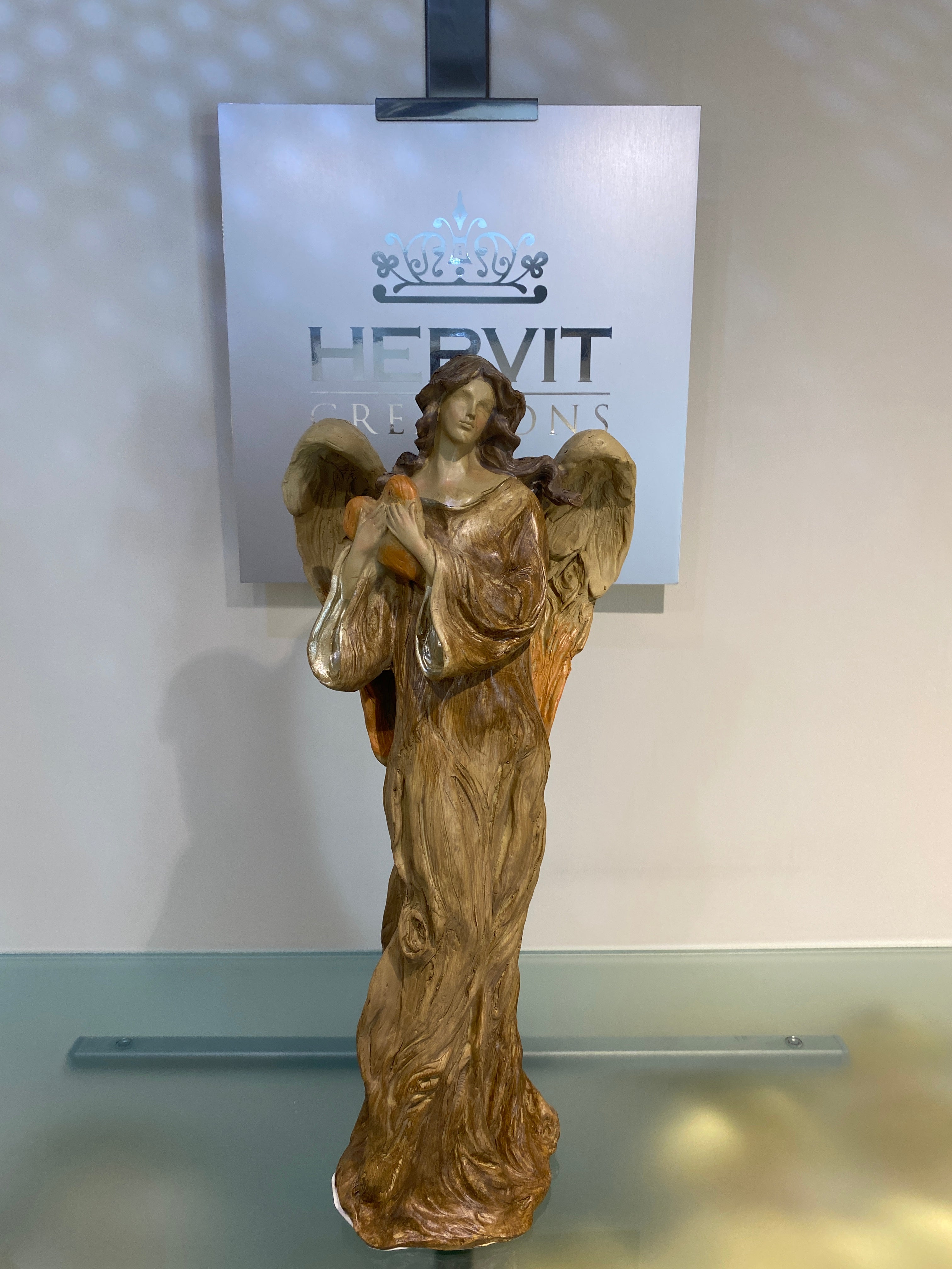 Angelo in resina grande