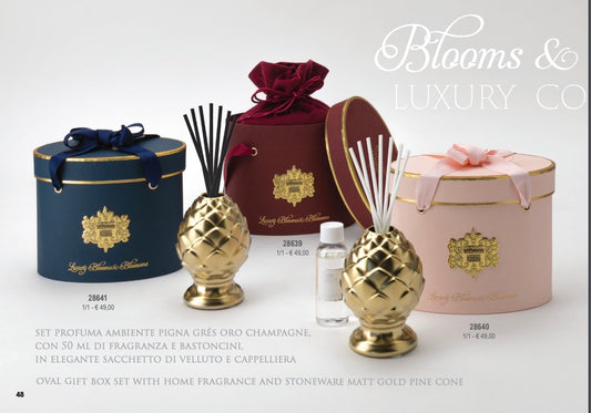 profuma ambiente pigna gres in elegante sacchetto di velluto e cappelliera