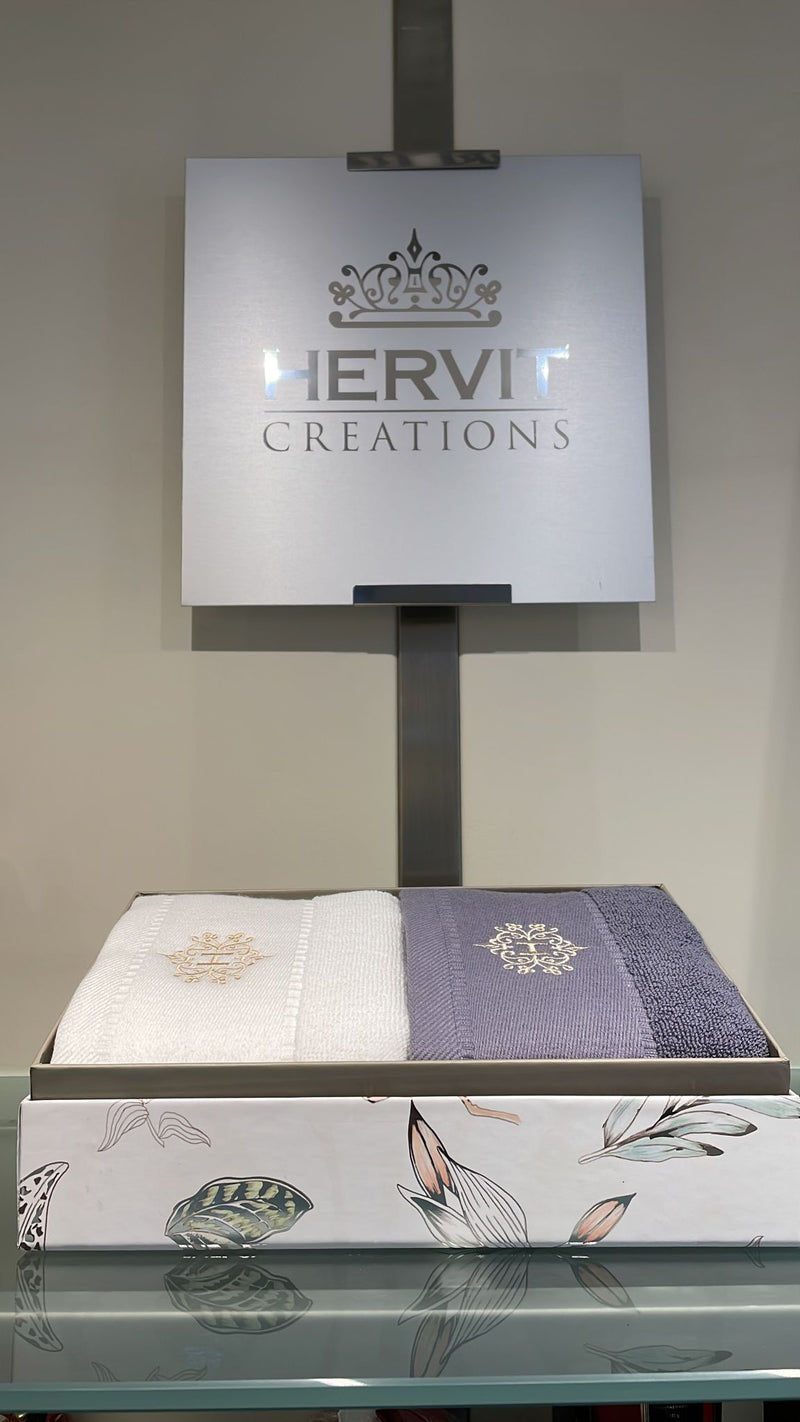 set due asciugamani in cotone Hervit