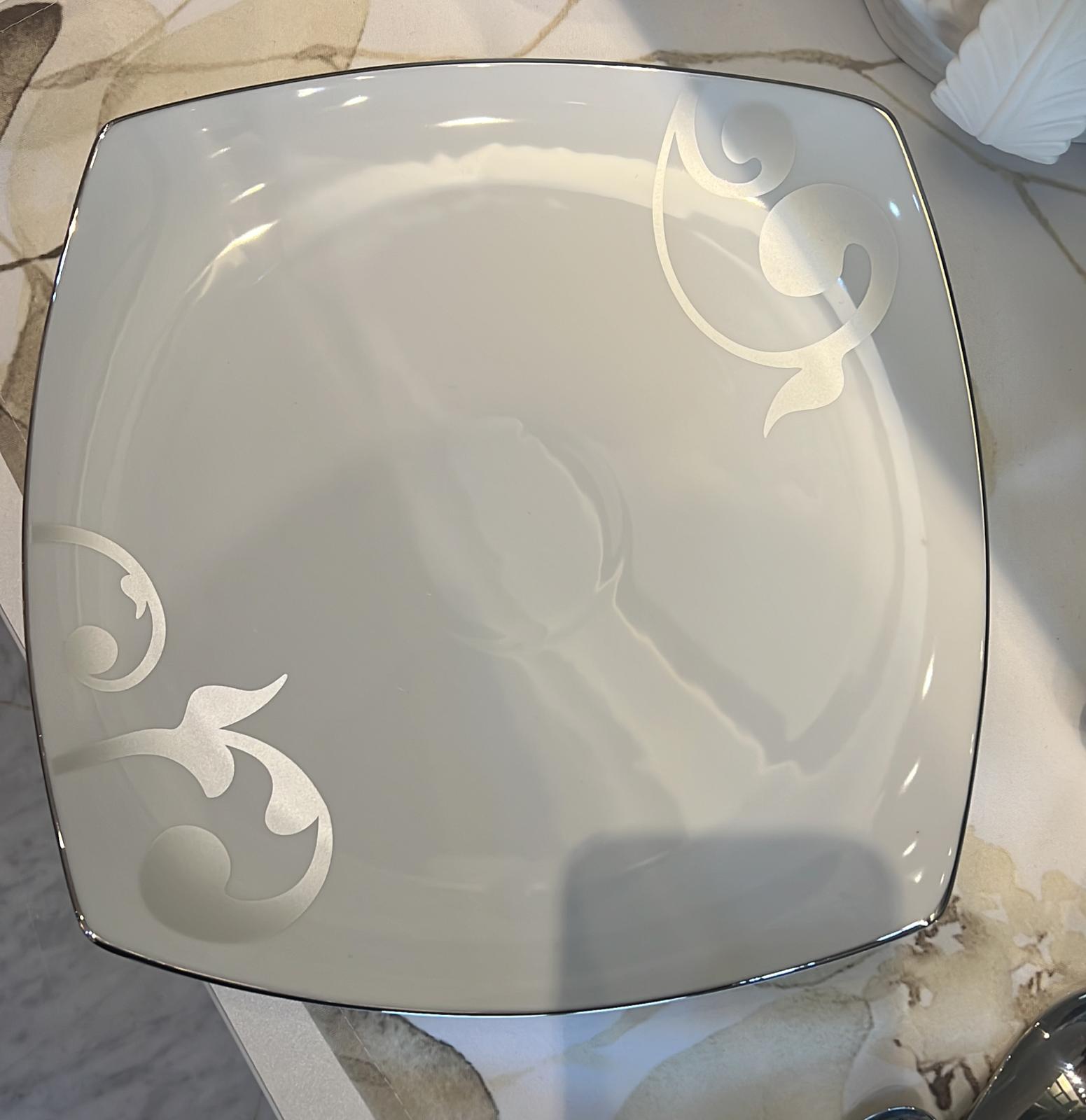 Vassoio da portata quadrato "Ditty platin"